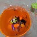 Halloween Pumpkin Bucket Large Halloween Candy Buckets Portable Jack-O-Lantern Buckets with Handles for Kids Halloween Party Favors Props Room Dcor (E)