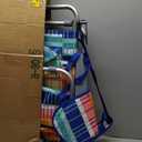 5-Position Backpack Beach Chair for Adults with Lumbar, Foldable Tall Heavy-Duty Beach Chairs with Cooler Bag,Cup Holder,Towel Rack for Beach, Camping, Outdoor (1, Rainbow)