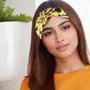 Fashionable Leopard Print Velvet Headband for Women, Comfortable Hair Band