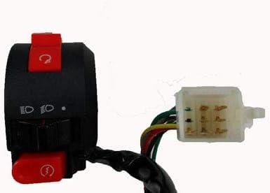MRS COOLSTER Left Kill Start Stop Handlebar Kill Switch with 7 Wires Connector for Coolster 110cc 125cc ATV Quad