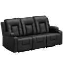 COMHOMA Bonded Leather Recliner Sofa H7134