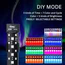 hygger 24/7 Mode Submersible Aquarium LED Light, Full Spectrum Hidden Fish Tank Light with 3 Rows Beads 7 Colors Auto On Off Sunrise-Daylight-Moonlight, Adjustable Timer Brightness