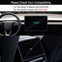 For 2024-2026 Tesla Model 3 Highland & 2025 Model Y Juniper Screen Protector Tempered Glass [Auto-Align & 9H Anti-Scratch] New Model Y Juniper Accessories Front & Rear (Glossy)