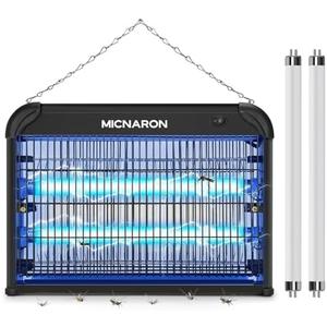 Upgraded Indoor Bug Zapper, 3800V Powerful Electric Indoor Insect Killer - 2 Extra Replacement Bulbs, Fruit Fly Trap Bug Mosquito Killer Lamp