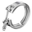 WYSIWYKA 2.36 Inch V Band Clamp 304 Stainless Steel, for Turbo Exhaust Downpipe, Racing Ford Pickup Truck Exchange Exhaust Systems