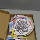 48 Pcs Sand Painting Mandala Coloring Craft Kits Mandala Sand Art Kits Pictures with 24 Sands Options Creative Home Rangoli Diwali Christmas Festival Party Favors Sessions