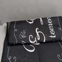 Laundry Room Long Mat Area Rug Non-Slip Floor Mat Waterproof Farmhouse Carpet for Kitchen 40" x 20"(Black-2)