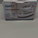 BEAUTURAL Mini Travel Steam Iron for Clothes with Dual Voltage, Temperature Control, Non-Stick Soleplate and Cord Storage, Ideal for Sewing, Quilting and Handcraft (White)