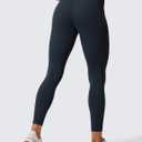 CRZ YOGA Butterlift Workout Leggings 25" - High Waisted Pilates Gym Athletic Womens Yoga Pants Buttery Soft (Blue, M)