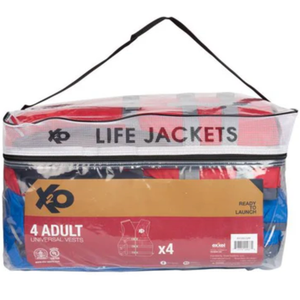 EX X2O Universal Life Vest 4 Pack Adult Size