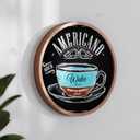 Flash Furniture Wall Mounted Magnetic Chalkboard with Solid Pine Wood Frame, Commercial Grade with Included Eraser and Chalk, 12" Round, Set of 2, Rustic