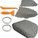 MOTOALL Gray Center Console Lid Front Door Panels Armrest Cover for Honda Pilot 2009-15