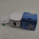 Retainer Cleaner, Ultrasonic Retainer Cleaner Machine 48kHz for Dentures, Mouth Guards, Braces, Toothbrush Heads, Jewelry, Ring with 300ML Capacity, 4 Modes Retainer Cleaning - White