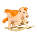 labebe Kids Rocking Horse, Stuffed Animal Wooden Rocker for Children 6 Months Boys and Girls/Nursery Christmas, Birthday Gift 