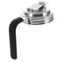 LABRIMP Airtight Stainless Steel Jar Lid Handle Leakproof Cap for Wide Mouth Jars Food-grade Seal Cover for Fresh Beverages and Easy Pouring Compatible Canning and Storage