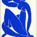 Yimissrui Henri Matisse Wall Art Canvas Prints - Blue Nude - Abstract Matisse Poster Minimalist Wall Art Female Women Body Picture Modern Wall Art Decor Living Room Bedroom Unframed (12x16in/30x40cm)