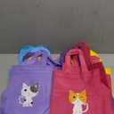 Hosuly 21 Pieces Dog Cat Party Favors Puppy No Woven Tote Bags Reusable Bag Bulk Puppy Kitten Goodie Candy Treat Bags with Handles Vet Tech Week Gifts for Kids Pet Lover Birthday Party Supplies(Cat)