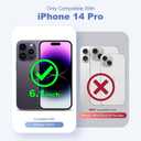 TIANLI Designed for iPhone 14 Pro Case with Magnetic Invisible Ring Stand [Compatible with Mag-Safe] [Military Drop Protection] Shockproof Anti-Slip Cover for Women,Rose Gold