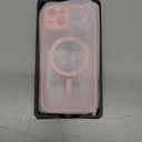 TOCOL for iPhone 13 Case, Full Camera Protection, Compatible with Magsafe, Drop Protection, Translucent Magnetic Matte Phone Case for iPhone 13 6.1 inch (Light Pink)