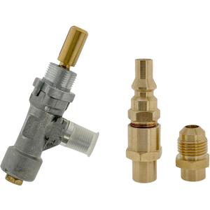 Gas Control Valve and RV Quick Connect Conversion Kit for Weber Q Series & Baby Q Series Grills