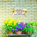Rustic Welcome to Yaya's Place Decor Sign, Welcome Decor Sign, Sunflower Sign, Hanging Decorative Wood Plaque, Printed Wood Art Wall Decor, Porch Decor Sign, Yaya's Gift, Gift for Grandma 12x7in