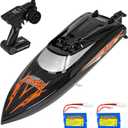 Cheerwing Skater RC Boat, Self-Righting Remote Control Boat for Adults, 25km/h High Speed Racing Boats Toys for Pools & Lakes, 2 Batteries