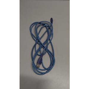 10 Ft Braided Charge & Sync, for  USB C, Blue