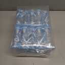 62 Pcs 3.5 Inch Baby Mini Milk Bottle Baby Shower Favor with 500 Adhesive Thank You for Showering Stickers, Small Plastic Bear Candy Bottle with Ribbon for Boy Girl Newborn Baptism Party Decor (Blue)