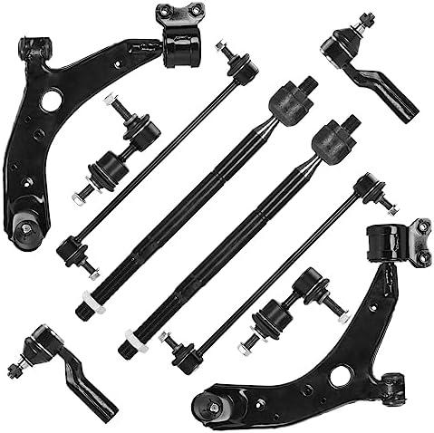 Amazon.com: 10pcs Front Lower Control Arms w/Ball Joints + Tie Rods + Sway Bar Links for Mazda 3 2004-2009, Mazda 5 2006-2017, Suspension Kit K620040 K620041 : Automotive