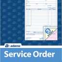 Adams Service Order Form, 3 Part, Carbonless, 5 2/3"X9" Inches, 250 Sets per Pack (3-584)