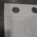 Pure White Curtains for Bedroom Living Room, 2 Panels Set, W50 x L90 Inch