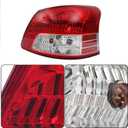 Silscvtt Rear Brake Tail Lights Assembly Replacement for Toyota Yaris Sedan 2007-2012 RH Passenger Side Tail Lamps 8155152600, TO2819133