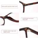 Madison Avenue Square Vintage TR90 Blue Light Blocking Reading Glasses for Women, Anti Eyestrain/Glare Computer Readers 2.5x