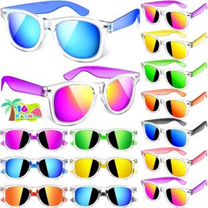 Joycover Kids Sunglasses Party Favors, Translucent Toddler Sunglasses Bulk for Boys Girls, Goodie Bags Stuffers for Kids Classroom, Pool Beach Party Favors Graduation Birthday Gifts - 16 Packs