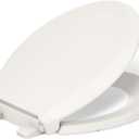 KOHLER 4639-RL-96 Cachet ReadyLatch Quiet-Close Round Toilet Seat, Soft Close Lid, Round Toilet Seat, Biscuit