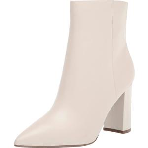 Marc Fisher Women's Glorena Ankle Boot, Ivory Leather, 7.5