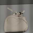 Bluboon School Backpack for Teen Girls Women Laptop Backpack College Bookbags Middle School Travel Work Commuter Back Pack(Solid Beige)