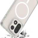 MSOTES for OnePlus 15 Case Compatible with MagSafe, Built-in 3000 Gauss Ultra Strong Magnetic, TPU Airbag Bumper & Anti-Yellowing Hard PC Back Slim Thin Phone Cover for One Plus 15 (Clear)