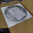 LEONTYNE 12 Inch Mini Chandelier LED Crystal Ceiling Light 2 Layers Flush Mount Ceiling Light Modern Chandeliers Lighting for Bedroom Hallway Staircase Kitchen Bathroom (6000K Cool White)