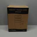 2 Pack 2.7 Gal Bathroom Trash Can with Lid, Automatic Trash Can Small Smart Garbage Can Touchless, Slim Motion Sensor Waterproof Plastic Trash Bins for Bedroom Office Kitchen Toilet Black