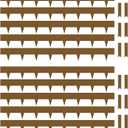 Worth Garden 10-Pack Corten Steel Landscape Lawn Edging - 5in H. (2.5" Above Ground + 2.5" Spikes) Rust Patina Bendable Metal Strips - Hammer-in Border w/ 11 Clips - Yard Pathway Divider (33Ft Total)