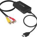 Tengchi RCA to HDMI Converter, Composite to HDMI Adapter Support 1080P PAL/NTSC Compatible with PS one, PS2, PS3, STB, Xbox, VHS, VCR, Blue-Ray DVD Players