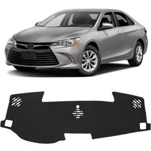 FIILINES Dash Cover for Toyota Camry XV50 2015 2016 2017,Dashboard Mat Accessories Dash Cover Sunshade Nonslip Mesh Protector No Glare Black (Not Fits for 2012-2014 Camry)