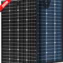 JJN Bifacial 200 Watt Solar Panel, 16BB N-Type 200W 12V 25% High Efficiency 200W Solar Panels, Monocrystalline Solar Module for RV Home Farm Trailer Camper Marine Off-Grid Solar System
