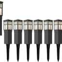 Low Voltage Landscape Lights Outdoor Pathway Lighting 8 Pack LED Path Lights 12V Landscape Light Mission Collection Bollard Decoration for Outdoor Outside Garden Driveway 8419-4321-08