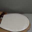 Bemis 500EC Durable Wood Toilet Seat with Easy Clean Hinges, Made in USA, Round, Biscuit