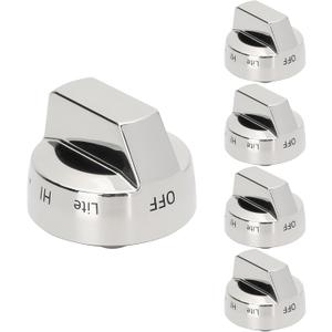 5 PCS DG94-00945A Burner Control Dial Knobs Replace AP5957989 4011502 PS10067150 EAP10067150 Compatible with Samsung Stove knobs NX58H9500WS/AA-00/01/02/03 NX58H9500WS/AC-01/02/03