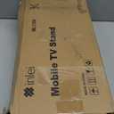 Mobile TV Carts, Rotating Rolling TV Stand on Wheels for 13-50" Flat/Curved TVs Height Adjustable 30 Tilt Floor TV Stand Portable Monitor Stand Holds up to 44lbs Max VESA 200x200mm ML1350