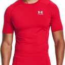 Under Armour Men's HeatGear Compression Short-Sleeve T-Shirt (Red, M)