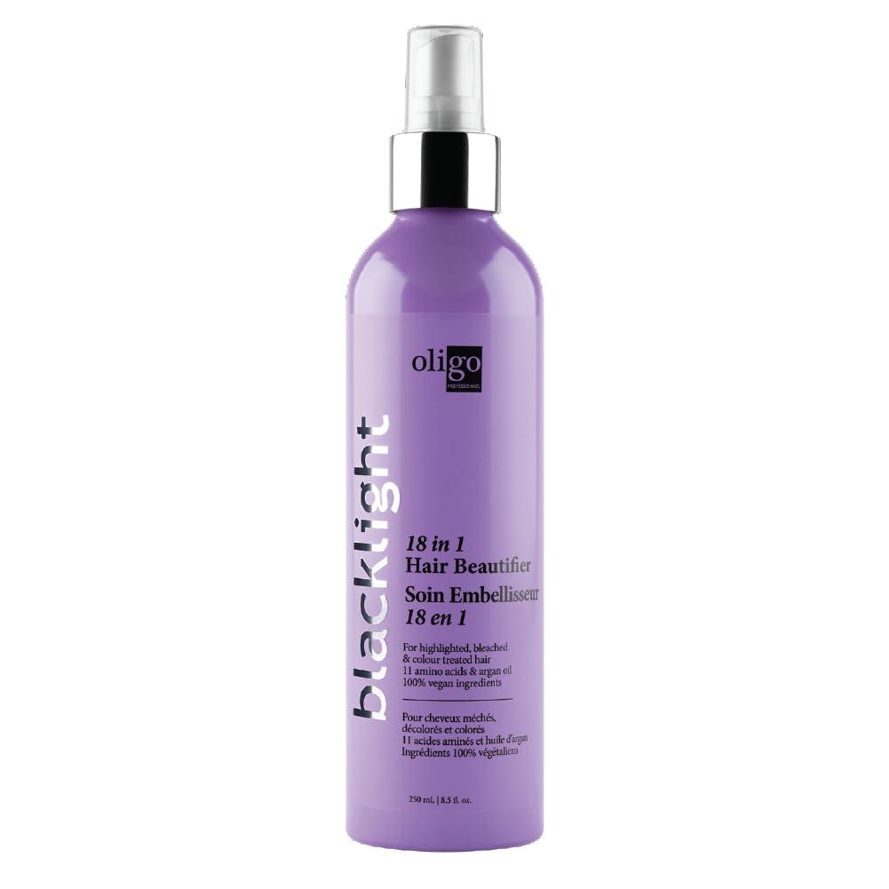 Oligo Professionnel - Blacklight 18-In-1 - Hair Beautifier - Anti Frizz - Leave-in Conditioner - Optimal Hydratation - Argan Oil - Vegan Ingredients - 11 Amino Acids & Moisturizing Formula - 8.5oz